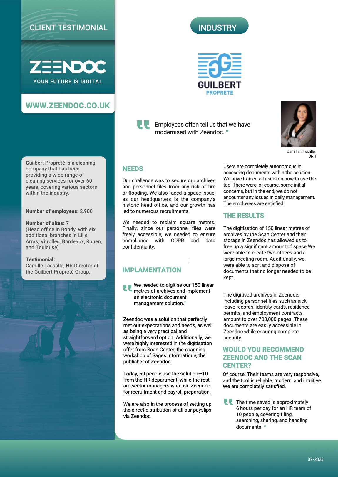 Guilbert Testimonial